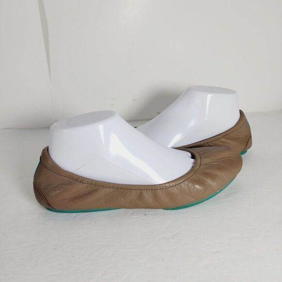 Tieks by Gavrieli Women's Size US 8 Taupe Leather Slip On Ballet Flats - Picture 7 of 12